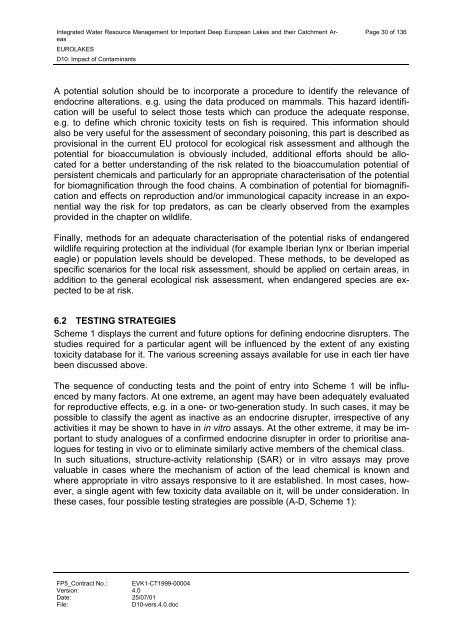 D10: Impact of Contaminants - Hydromod