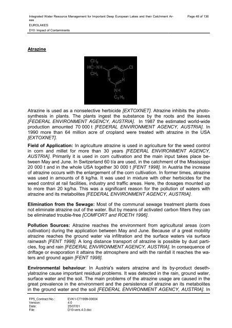 D10: Impact of Contaminants - Hydromod