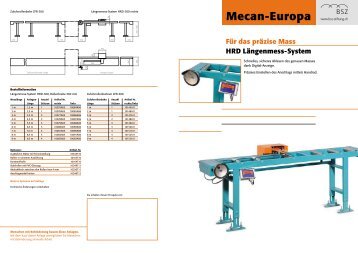 Mecan-Europa Für das präzise Mass HRD ... - BSZ Stiftung