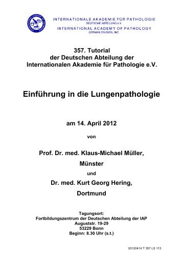 Anamnesen als .pdf - Internationale Akademie für Pathologie ...