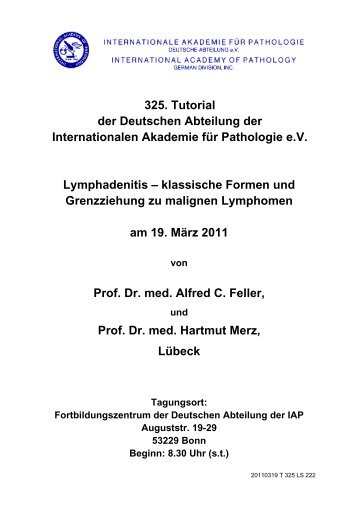 Anamnesen als .pdf - Internationale Akademie für Pathologie ...