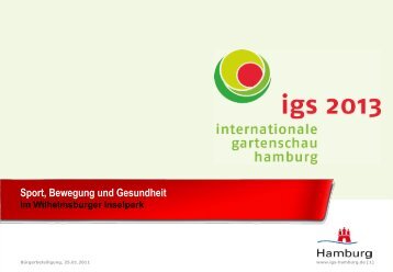 Sport, Bewegung und Gesundheit - IBA Hamburg