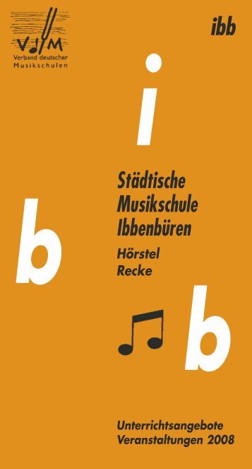 Städtische Musikschule Ibbenbüren Hörstel - Stadt Ibbenbüren