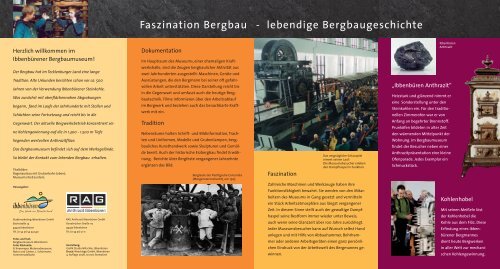 Flyer "Faszination Bergbau - lebendige Bergbaugeschichte"