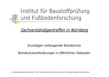 Brandschutz - IBF Troisdorf