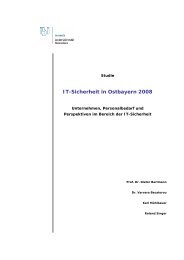 IT-Sicherheit in Ostbayern 2008 - ibi Research