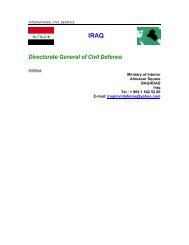 IRAQ Directorate General of Civil Defence - ICDO