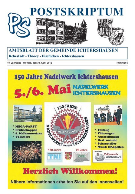 Amtsblatt Mai 2012 - Gemeinde Ichtershausen
