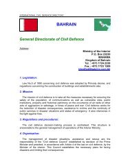 BAHRAIN General Directorate of Civil Defence - ICDO