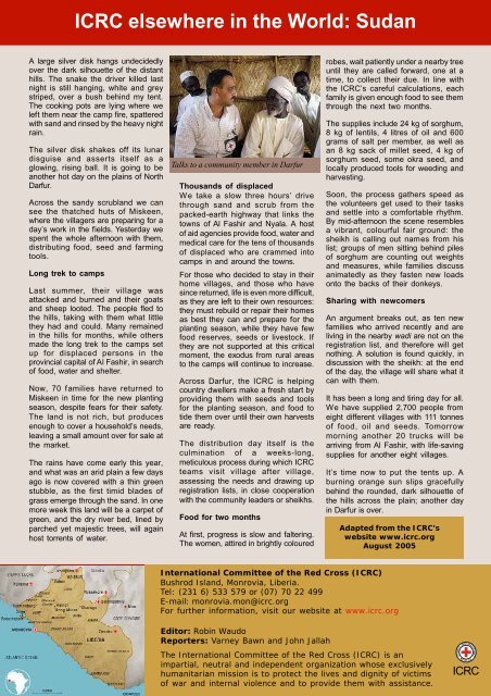 ICRC Liberia newsletter - International Committee of the  Red Cross