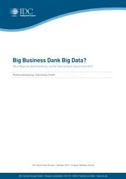 Big Business Dank Big Data? - IDC