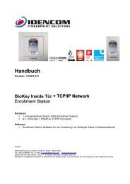 BioKey® Gate + TCP-IP Enrollment Station - Idencom
