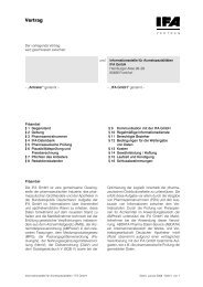 Vertrag - Informationsstelle für Arzneispezialitäten IFA GmbH