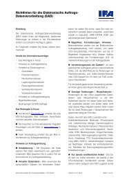 Richtlinien für EAD - Informationsstelle für Arzneispezialitäten IFA ...