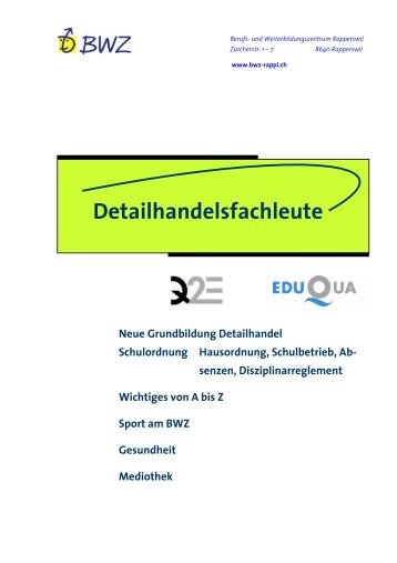 Detailhandelsfachleute - BWZ Rapperswil