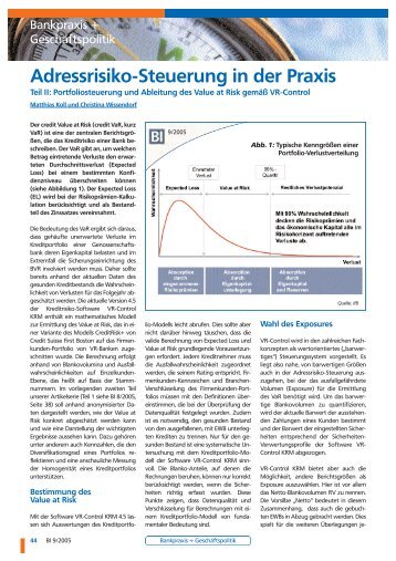 BI-Artikel Adressrisikosteuerung, T - ifb AG