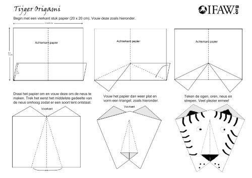 Tijger Origami