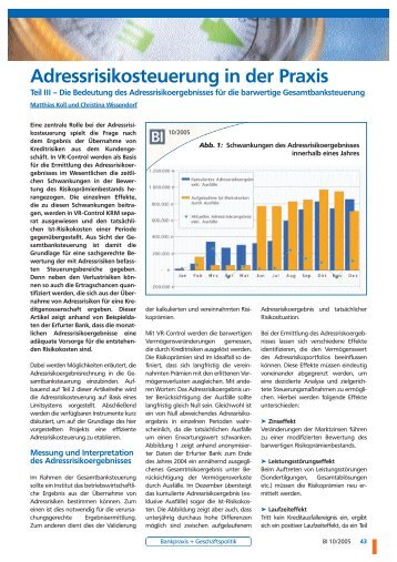 Adressrisikosteuerung in der Praxis - ifb AG