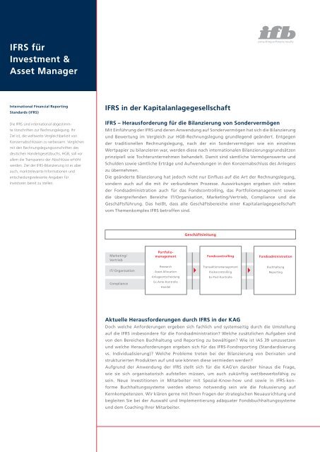 IFRS für Investment & Asset Manager - ifb AG