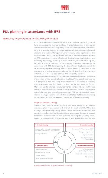 P&L planning in accordance with IFRS - ifb AG