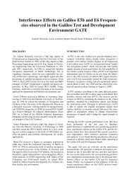 Interference Effects on Galileo E5b and E6 Frequen- cies ... - IFEN