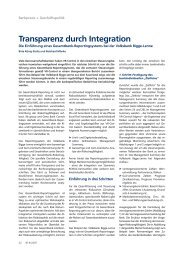 Transparenz durch Integration