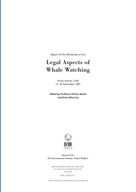 leagal aspects of  the whale watching.pdf - International Fund for ...