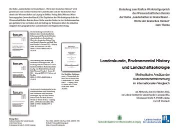 Programm - Leibniz Institut für Länderkunde