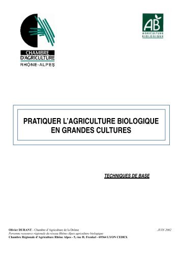 pratiquer l'agriculture biologique en grandes cultures - ifoam