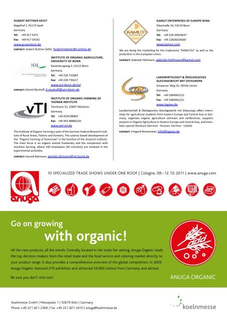 organic agriculture worldwide directory of ifoam Affiliates