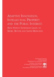Adaptive Innovation, Intellectual Property and the Public ... - IFPMA