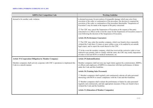 KRPIA Code WG - IFPMA