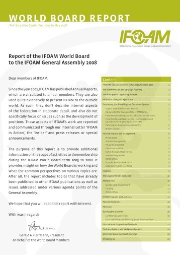 world board report - ifoam