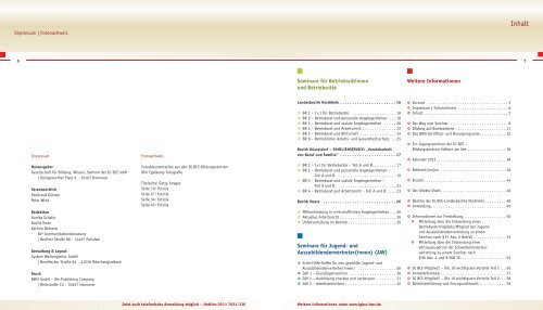 Programm Landesbezirk Nordrhein 2013 - IG BCE BWS GmbH