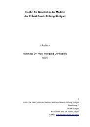 Nachlass Dr. med. Wolfgang Drinneberg NDR - Institut für ...
