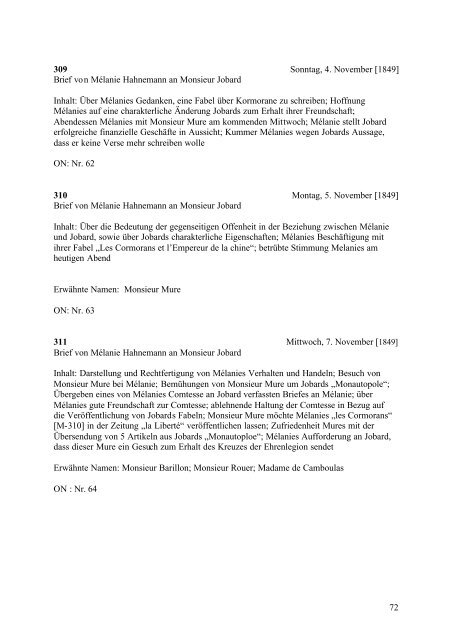 Nachlass Mélanie Hahnemann - Institut für Geschichte der Medizin ...