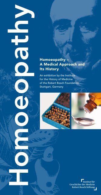 pathy Homoeopathy – A Medical Approach and  Its History