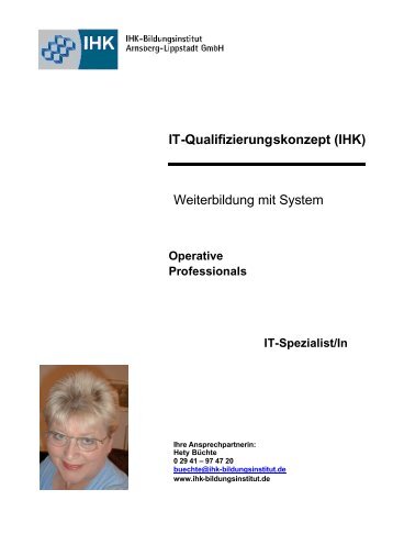 IT-Qualifizierungskonzept (IHK) Weiterbildung mit System