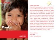 Das bewirken Sie als Caritas-Stern. - CARITAS - Schweiz