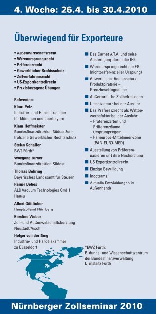 Zollseminar Ihk Nurnberg Fur Mittelfranken