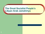 The Great Socialist People's Libyan Arab Jamahiriya