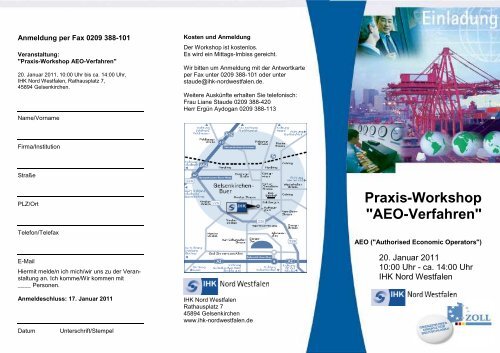 AEO-Verfahren - und Handelskammer Nord Westfalen