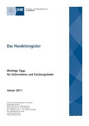 Das Handelsregister - IHK Schwerin