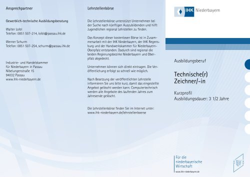 Technische(r) Zeichner/-in - IHK Niederbayern