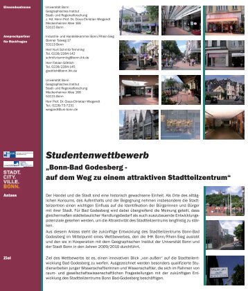 Flyer Studentenwettbewerb - IHK Bonn/Rhein-Sieg