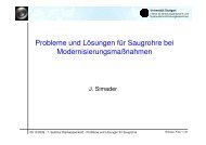 Probleme und Lösungen für Saugrohre - Institut für ...