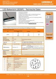 LED Balkenlicht LB250FL - Technische Daten - iiM AG