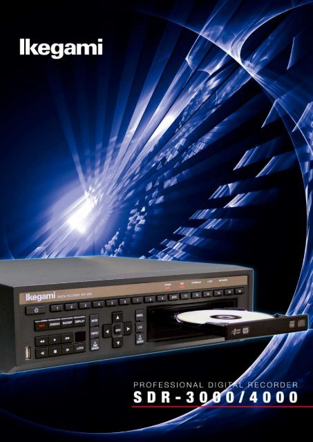 sdr-3000/4000 professional digital recorder