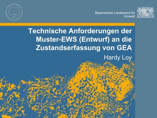 Technische Anforderungen der Muster-EWS an die ... - IKT