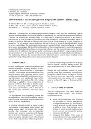 Determination of Load-Sharing Effects in Sprayed Concrete Tunnel ...